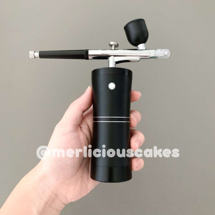 

BLACK PORTABLE HANDHELD AIRBRUSH AIR BRUSH