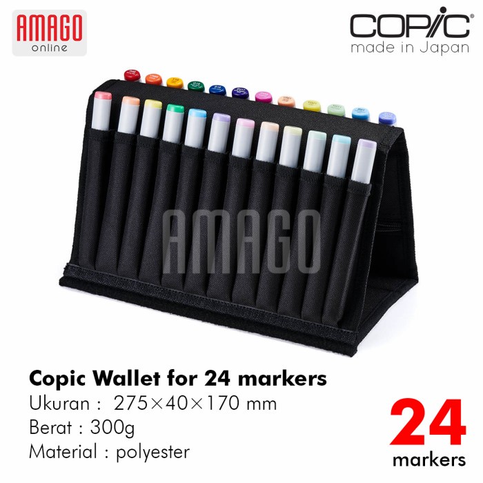 

COPIC WALLET BAG CASE 24 MARKERS - TAS COPIC ISI 24
