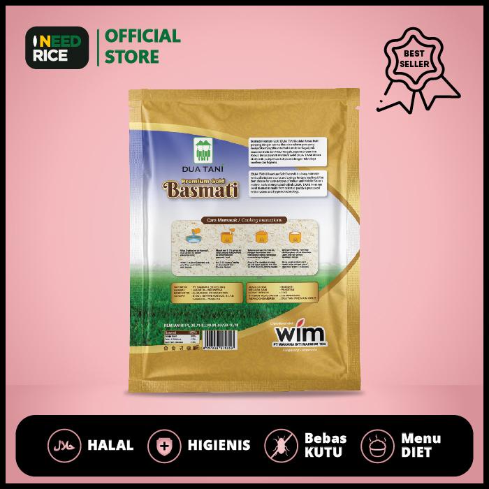 

Beras Basmati Dua Tani 2kg- HALAL Cocok Untuk Nasi Kebuli Bahan Diet