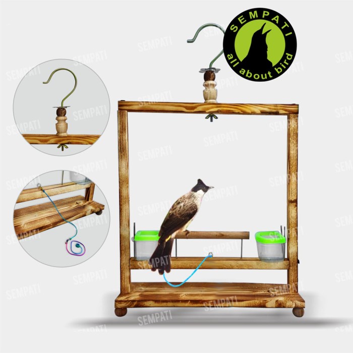 Sangkar Layang Fullset Burung Kutilang Trucuk Trucukan Cucak Perkutut Kandang Layang Plus Gantungan