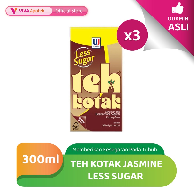 

Teh Kotak Jasmine Less Sugar 300 ml (Pack - 3 Pcs)