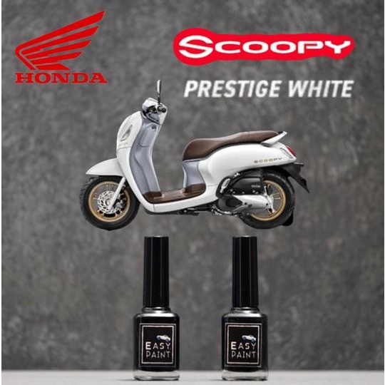 Cat Oles Prestige White Honda Scoopy Mutiara Putih Kekuningan Doff Dof