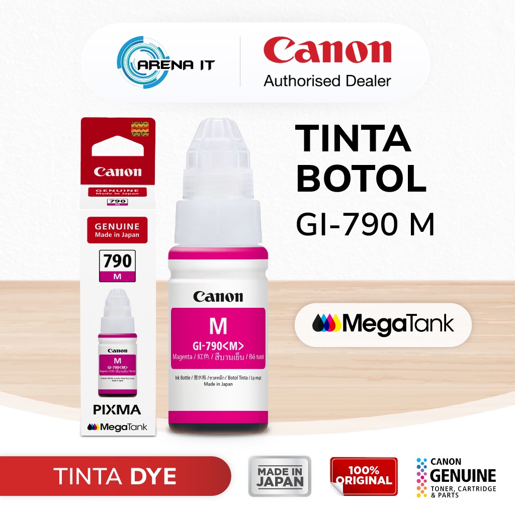 Tinta Original Canon 790 Magenta GI790M - Tinta Canon G1010 G2010 G3010 G4010