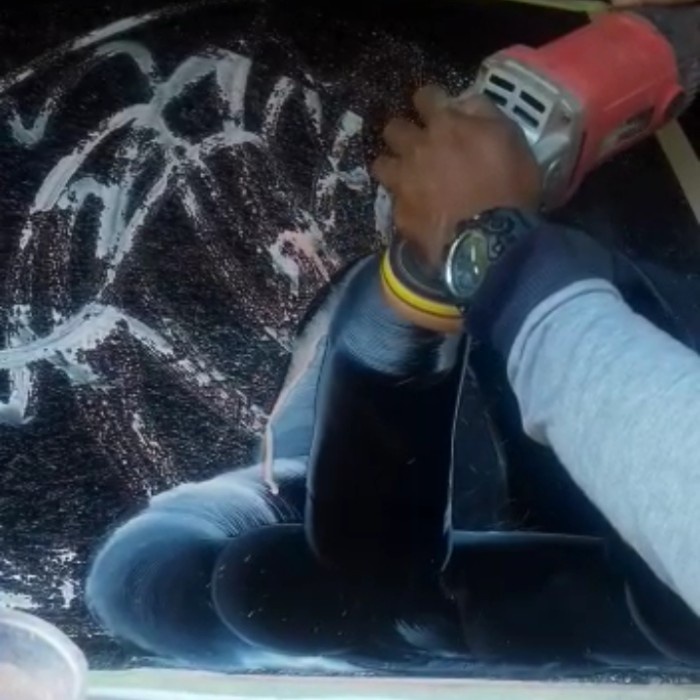 Poles Kaca Baret + Glass Coating