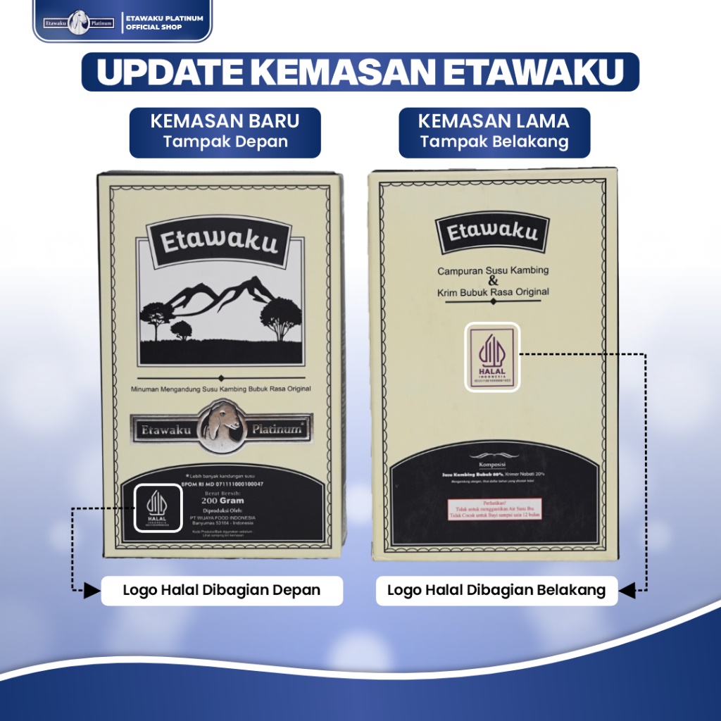 

[ Best Seller ] Etawaku Platinum - 100% Susu Kambing Etawa Asli + Krimer Bubuk Rendah Lemak dan Gula