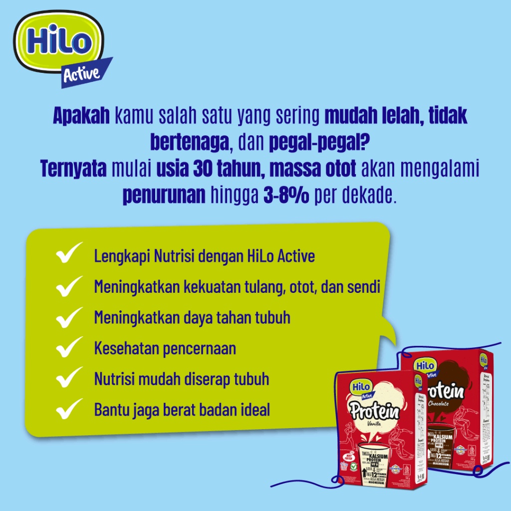 

HiLo Active Belgian Chocolate 300 gram (10 Sachet) dengan Alga merah - Susu Tinggi Kalsium