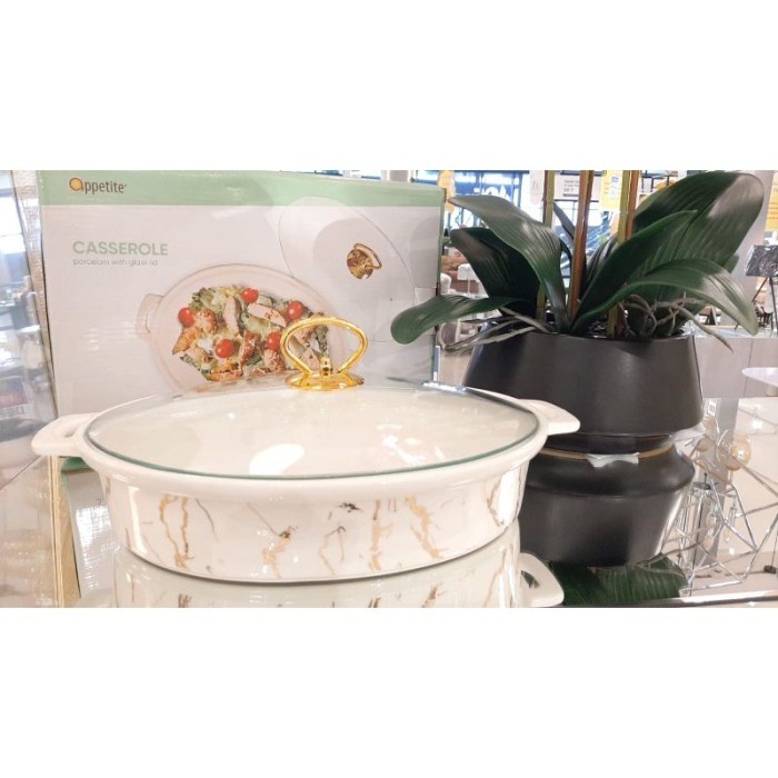 / WADAH SAJI MARBLE KERAMIK APPETITE INFORMA MEWAH / SERVING