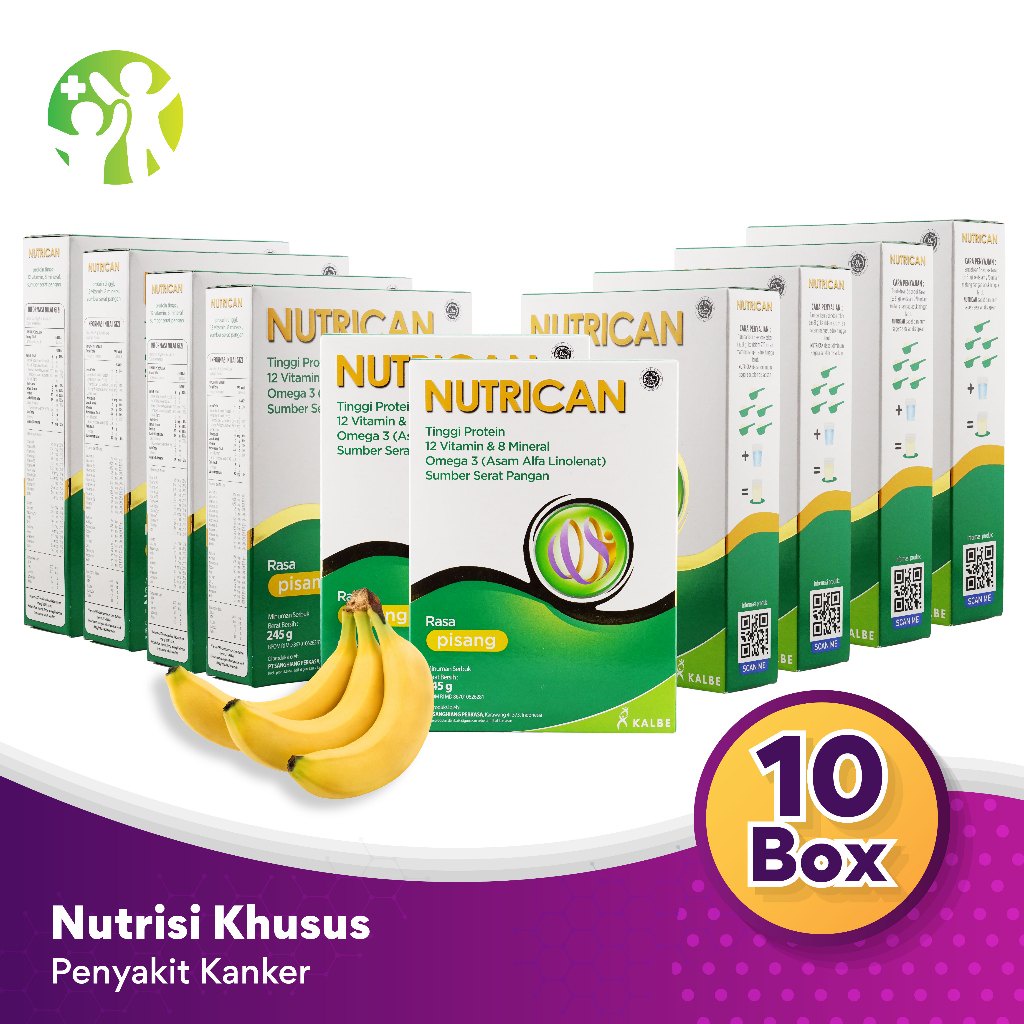 

Bundle 10 Box Nutrican 245 gram Nutrisi Tinggi Energi dan Protein