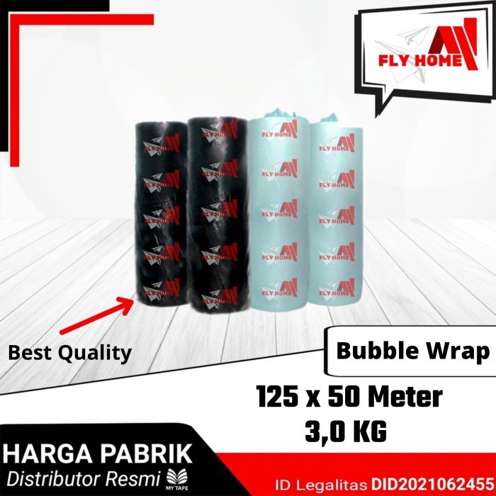 

SOUVEN- Bubble Wrap Hitam Putih 3kg 125 x 50meter Bubblewrap FLY HOME