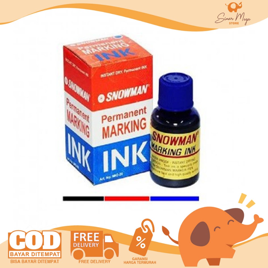 

IK! Snowman Refill Tinta Permanent Spidol Murah