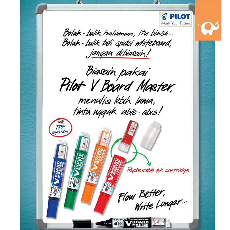 

IK! Pilot Isi Refill Spidol Whiteboard WBS-VBM/Pilot Refill Pen Whiteboard Marker