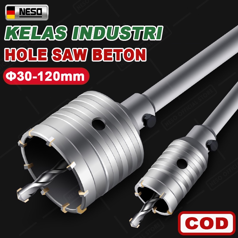 NESO Mata Bor Hole Saw beton/mata Lubang Tembok Beton Hole Saw Hollow Core Hole Saw Pelubang Beton