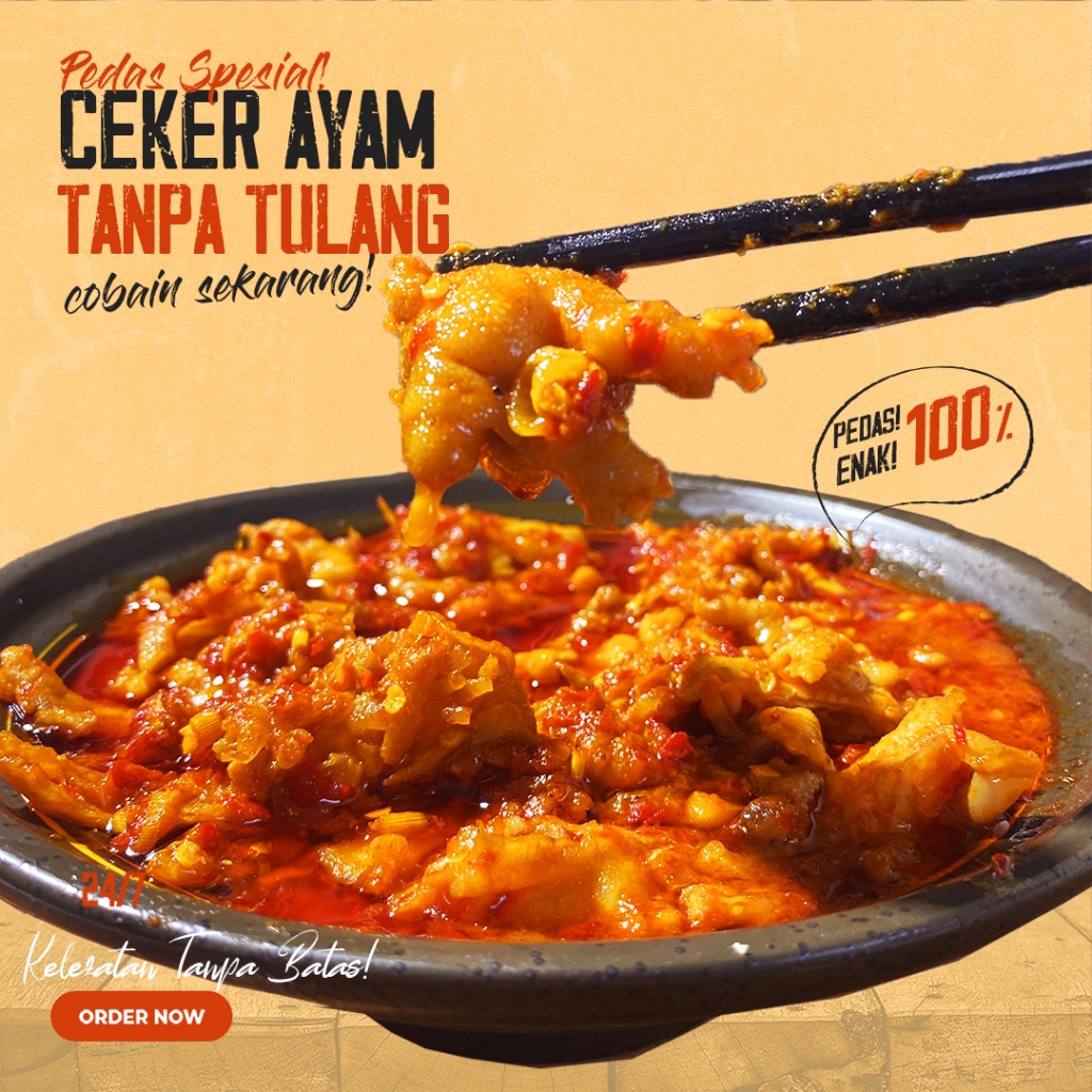 

MouMou Ceker Mercon Tanpa Tulang Ceker Mercon Pedas Ceker Mercon Sambal Lauk Siap Saji Makanan