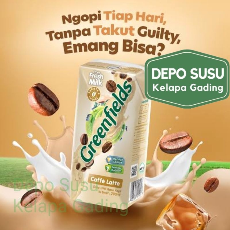 

Susu Greenfields UHT 200 ml X 32pcs All Varian Full Cream Coklat Strawberry plain 200ml Greenfield