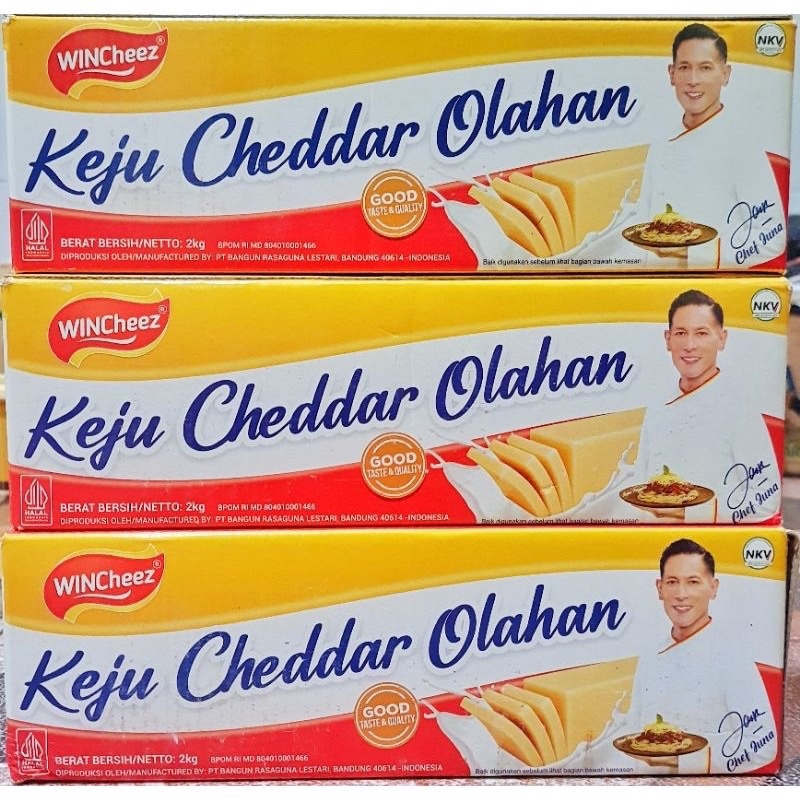 

Keju Wincheez Cheddar Cheese 2kg - ED JAN 2026