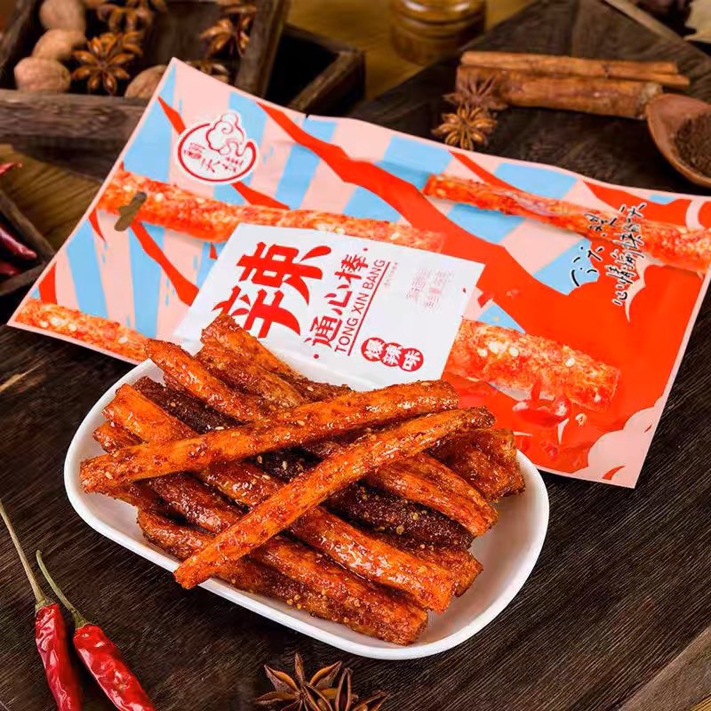 

[HALAL] Camilan Snack - Fantianwa Spicy Makaroni Stick Spicy Strip Snacks 68 gram