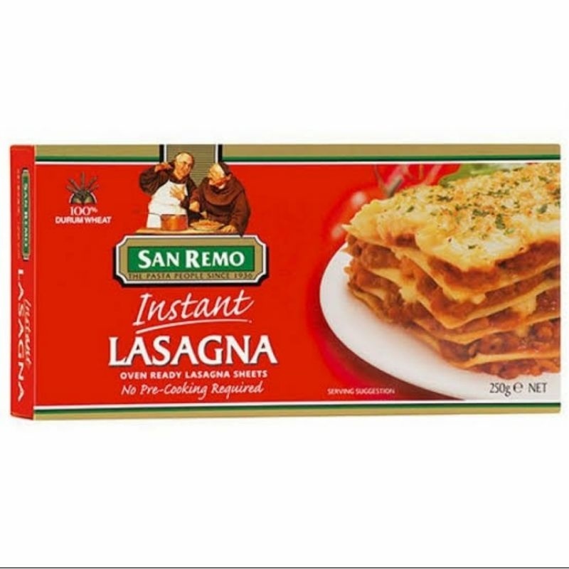 

Pasta Lasagna Instant San Remo