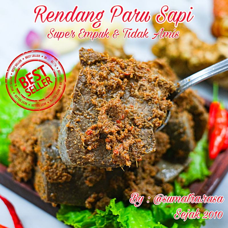 

Rendang Sapi/Rendang Urat/Rendang Paru Sapi Empuk Premium
