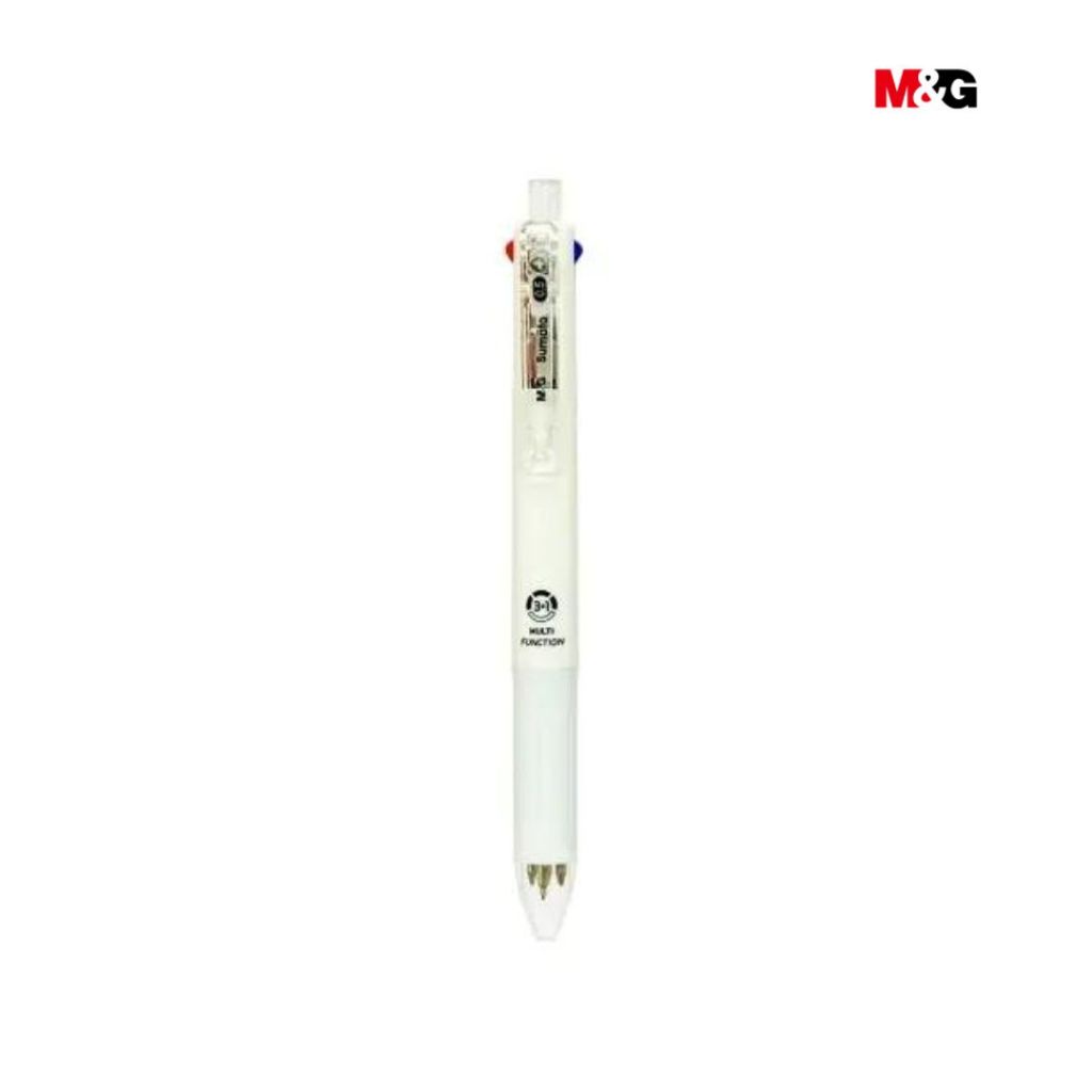 

IK! Ballpoint 3 Color+1 Pensil Mekanik M&G - Multi Function 3 Warna Tinta Yang Berbeda 0.7 MM dan 1