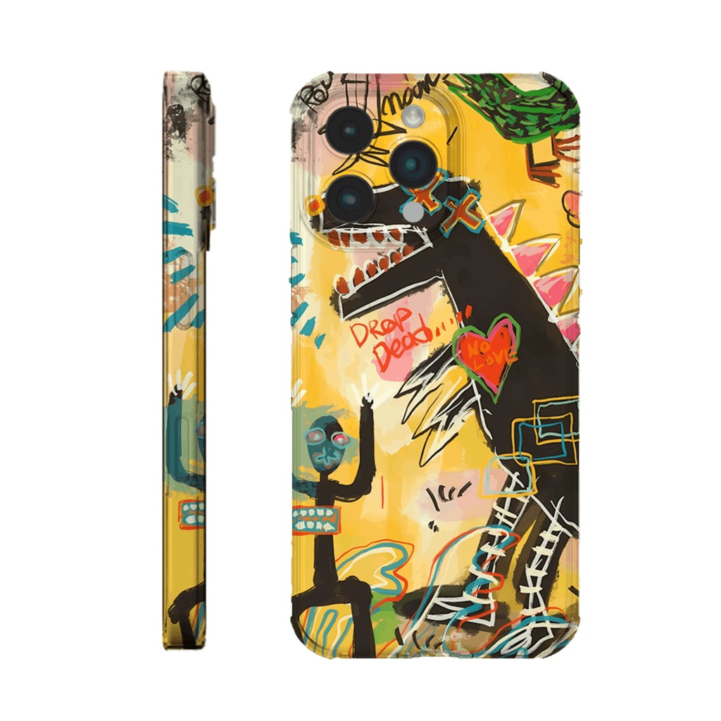 Case Abstrak Basquiat Iphone 14 Plus Iphone 13 Iphone 15 Plus Iphone 12 pro Max Iphone