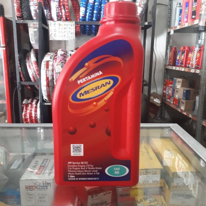 JAYAmart- oli pertamina mesran sae 40 1Liter . oli motor mobil
