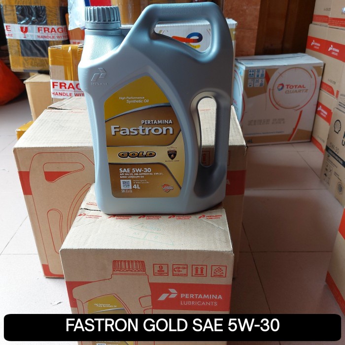 JAYAmart- Oli Mesin mobil Fastron Gold sae 5w-30 api sn/cf 4 liter