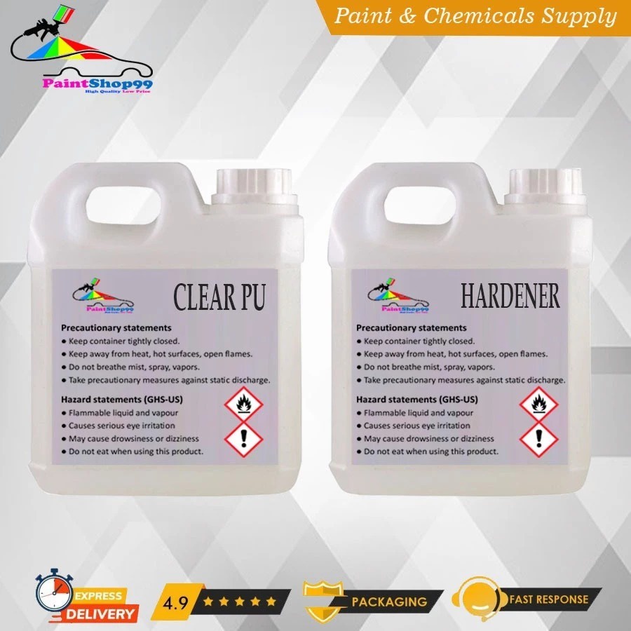 CLEAR PU Tanpa Thinner Pernis Mobil Motor 1 Liter