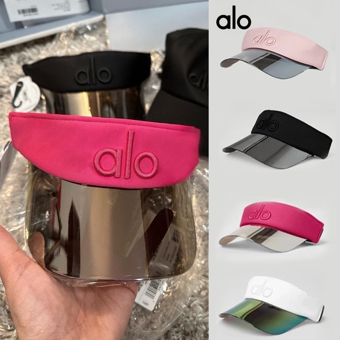 ORI Al0 Yoga Solar Visor/Topi Olahraga ALO VISOR YOGA HAT/Topi Fashion Olahraga Hot Pink