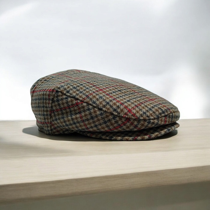 Thejam the original ivy cap woll tweed - Brown Tartan
