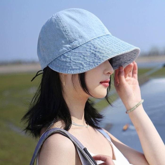 Topi Koboi Wanita topi visor wanita topi baseball murah topi pendek pria topi lebar pria topi cowboy