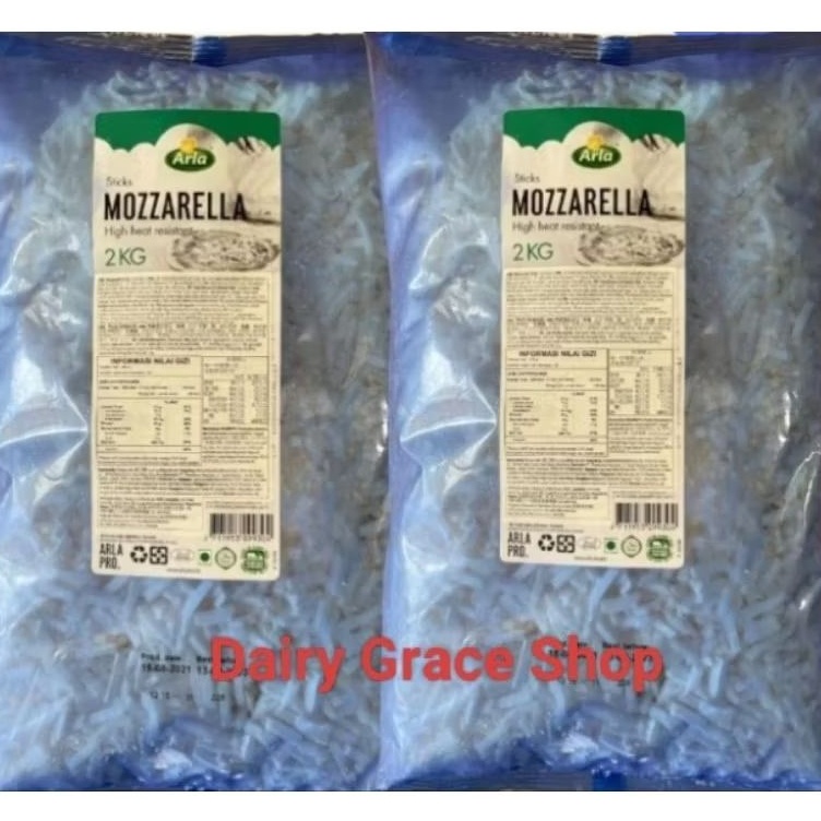 

ARLA PRO Mozzarella Shredded Parut Extra Stretch 2 Kg Dairy Partners Mozzarella Shredded 2 Kg 1 Kg