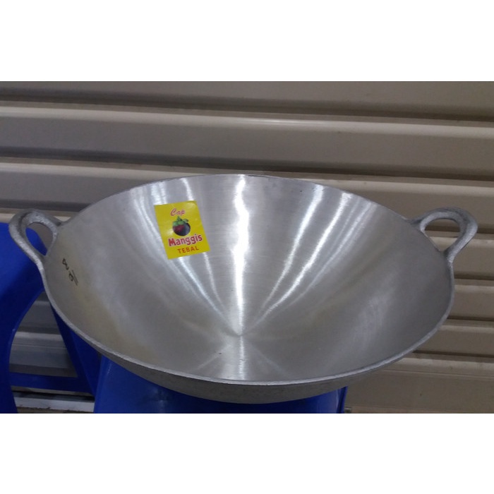Jual WAJAN ALUMINIUM SUPER TEBAL CAP MANGGIS NO.16 WAJAN ANTI LENGKET
