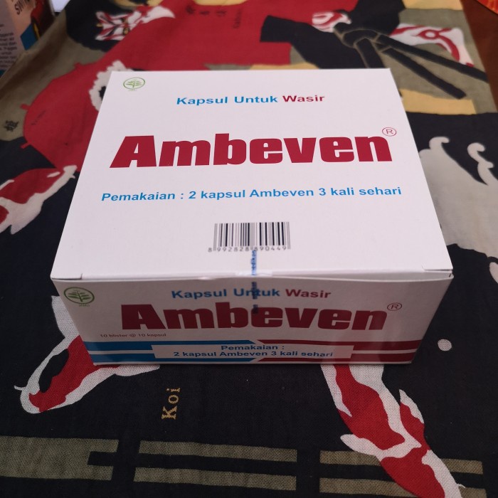 

HJK Ambeven obat wasir kemasan box 100 capsul
