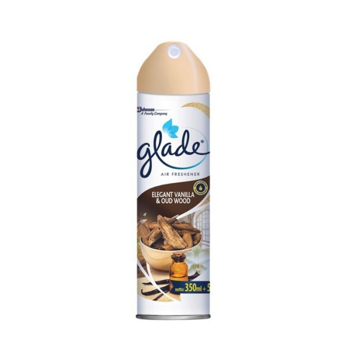 Glade Aerosol Elegant Vanilla and Oud Wood 350 Ml + 50 Ml