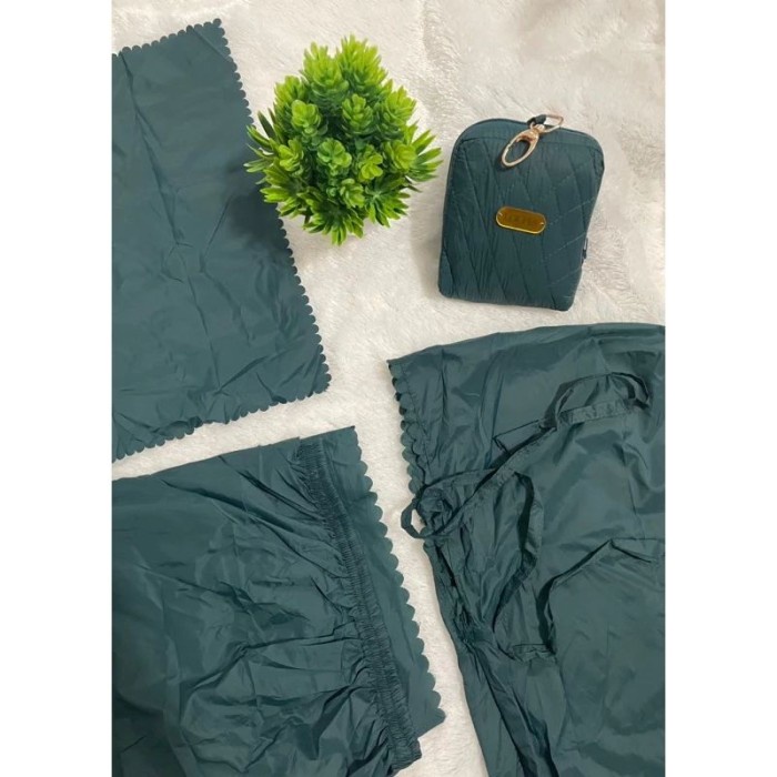 MUKENA TRAVELING MINI POUCH LASERCUT 2IN1 TAS KOTAK