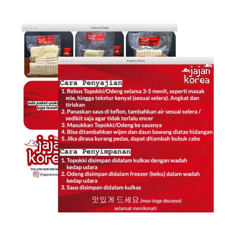 Jajan Korea Odeng (500 gr)
