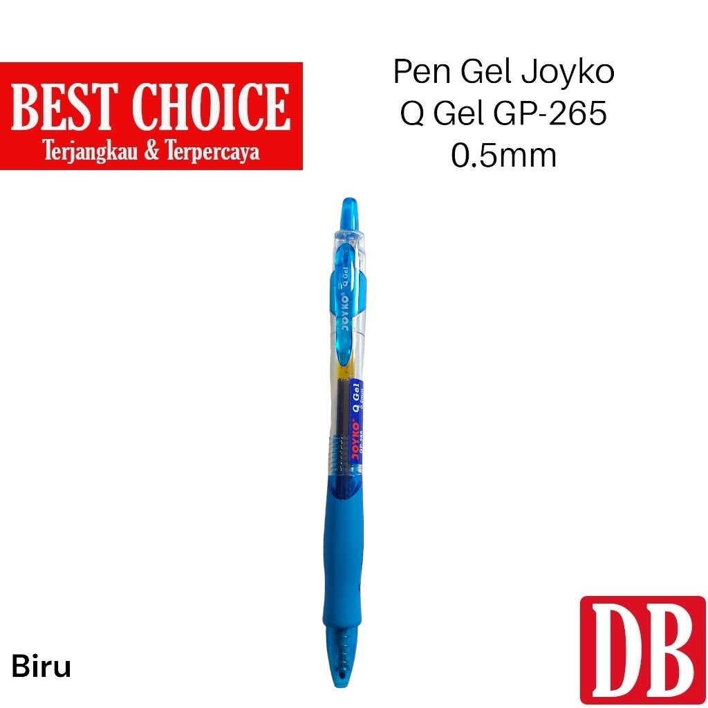 

Gel Pen / Ballpoint / Pulpen Joyko Q Gel 0.5mm Hitam / Biru (12pcs)