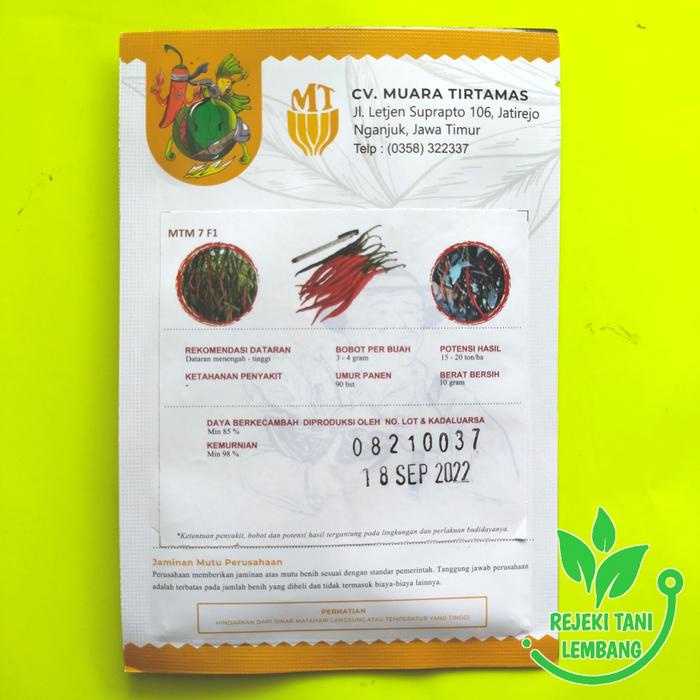 Promo Terbatas Benih Cabai Keriting Mtm 7 F1 Isi 10 Gr Aman
