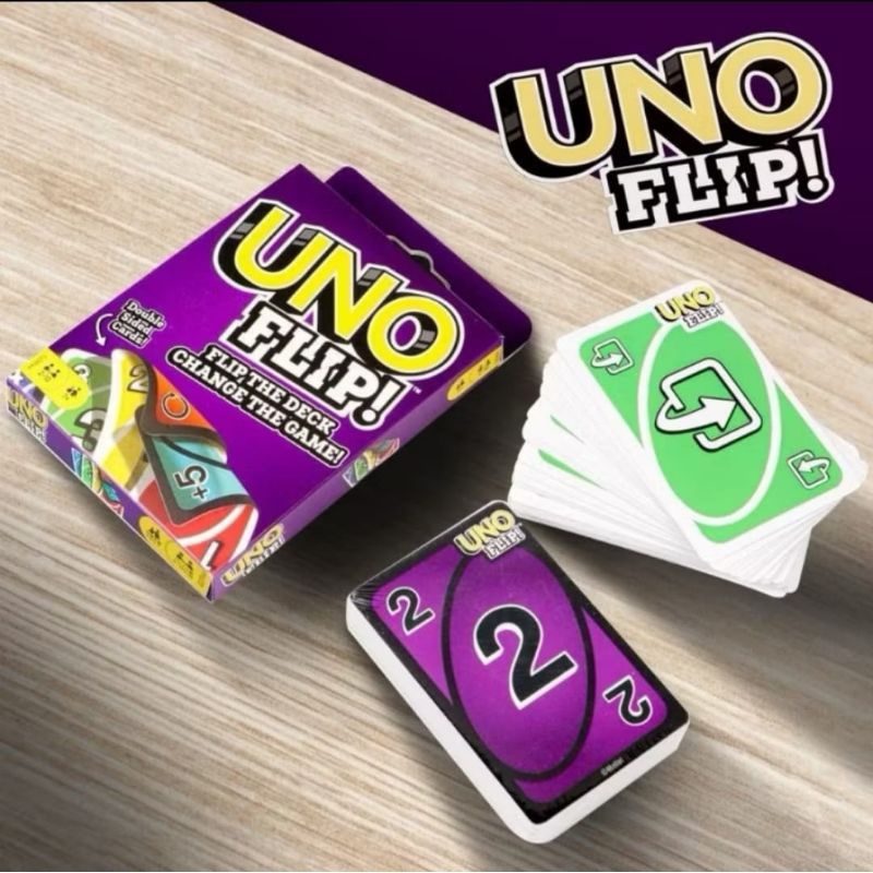 IK Uno Flip Card Alat Flip Kartu Mainan Anak Karakter Polos Dan Kartun