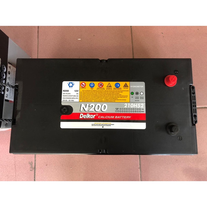 Aki kering MF DELKOR N200 12V 200Ah Surabaya