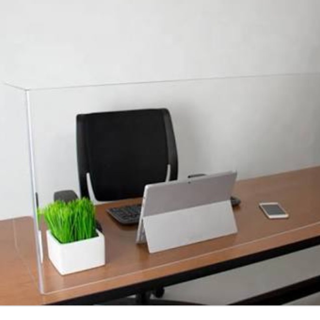 akrilik cover partisi guard anti batas meja pembatas sekat kantor