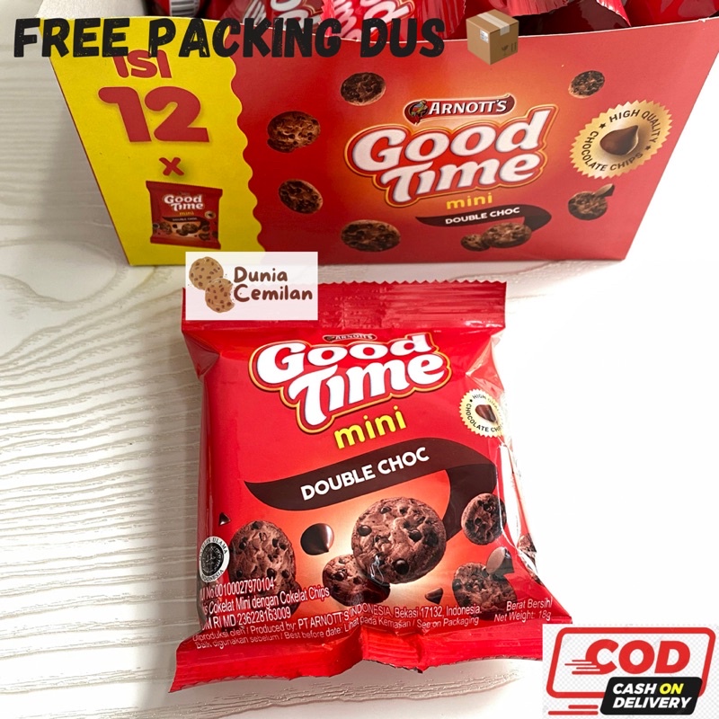 

HJ [TERMURAH!] Goodtime MINI 1 Pak (12X18gr) - Good Time Cookies Double Choco