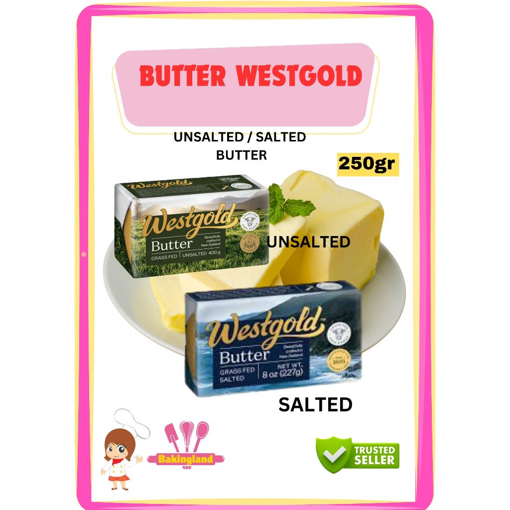 

Butter Unsalted / Salted westgold 250gr
