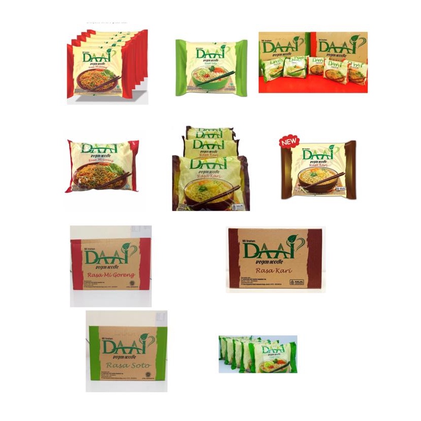 

DAAI MIE / MI INSTANT GORENG SOTO KARI DAAI NOODLE VEGAN