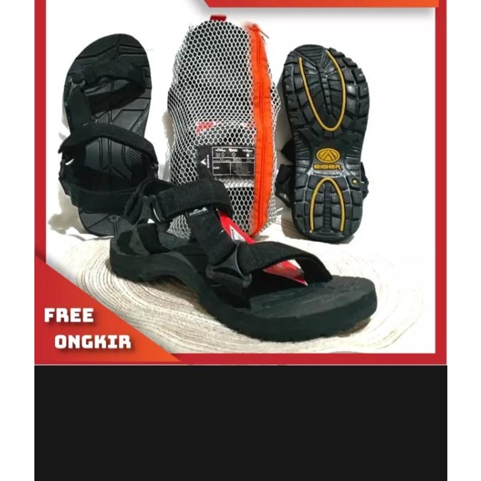 Terbaru Sandal Gunung EIGER Jepit Hitam Pria Wanita Dewasa - Harga Murah, Kualitas Grade Ori -