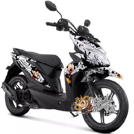 ready stok decal stiker full body beat fi / beat street (2016-2019) mickey mouse original