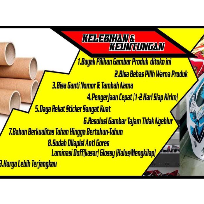 ready stok decal yz 85 new full body free costume design original