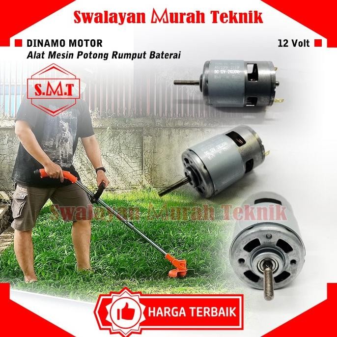 Jual [READY] Dinamo Motor Alat Mesin Potong Rumput Baterai 12Volt Batery Cordless