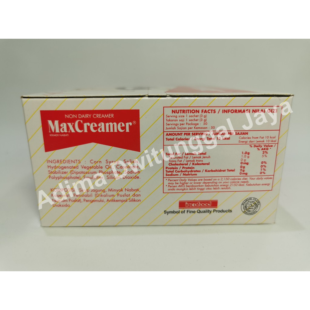 

Max Creamer / Krimer / Max Creamer Non Dairy Sachet