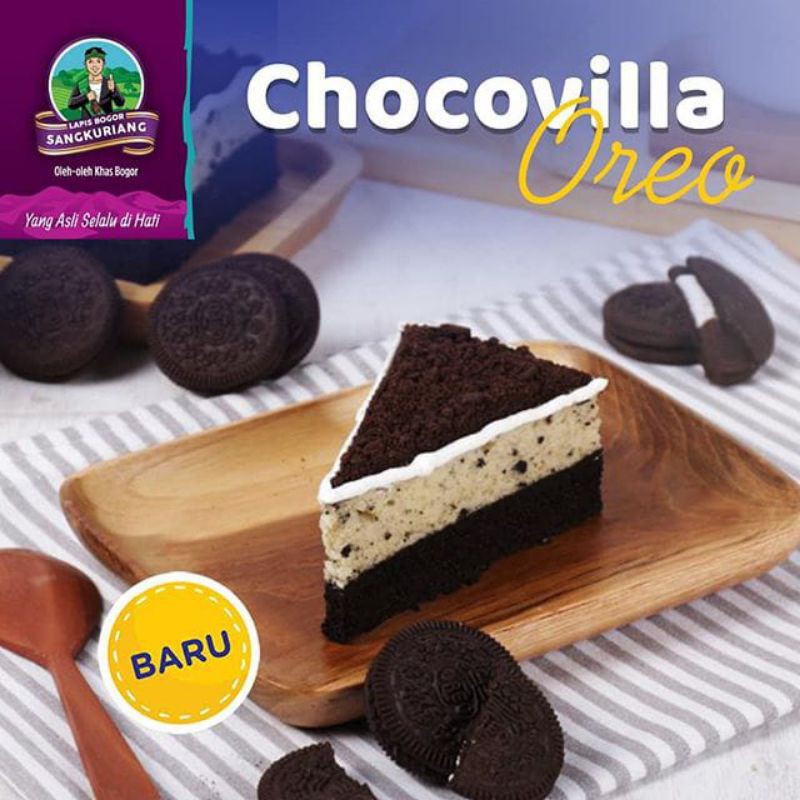 

HJ Lapis Talas Bogor Sangkuriang Chocovilla Oreo